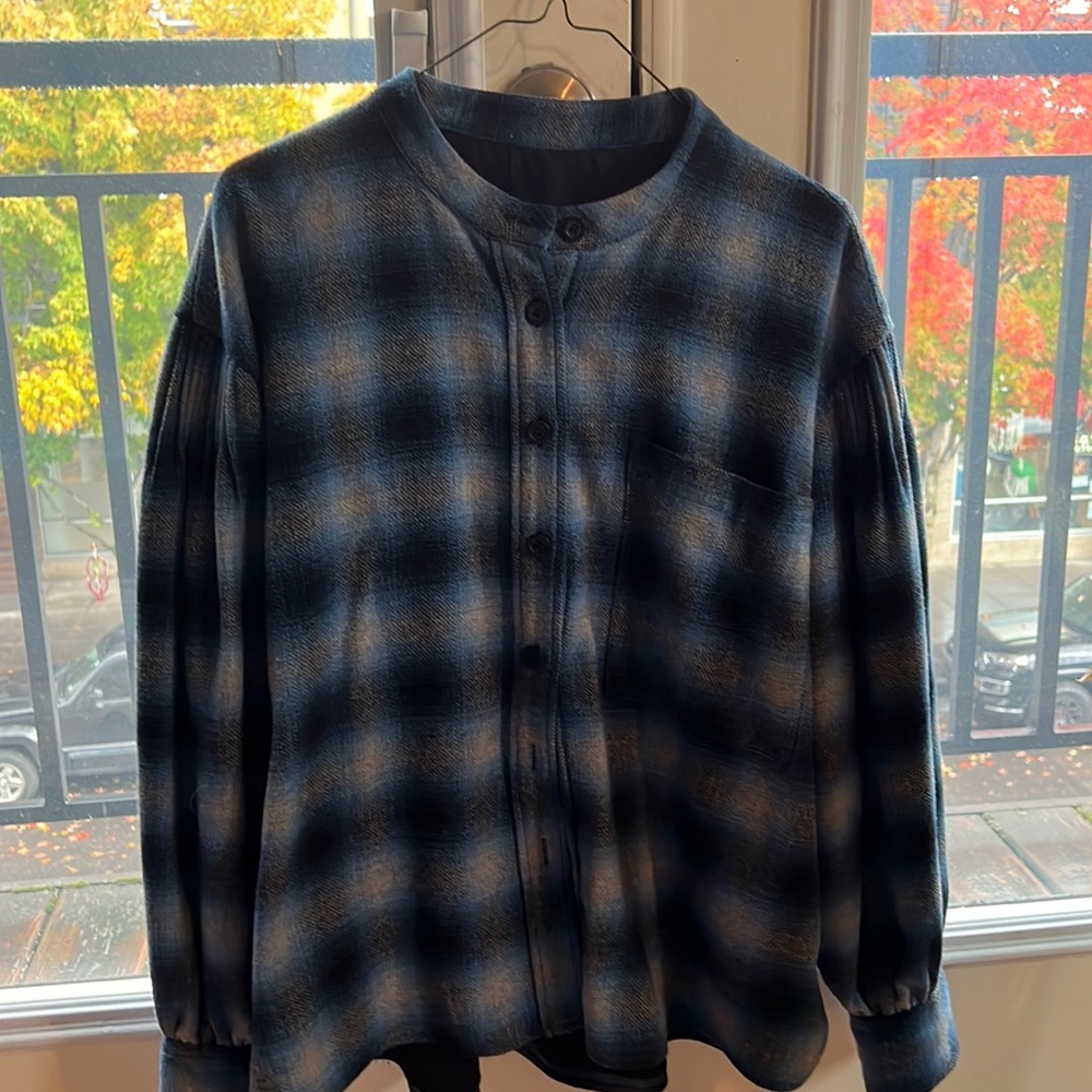 Almost new Rebecca Minkoff flannel shirt/sweater.